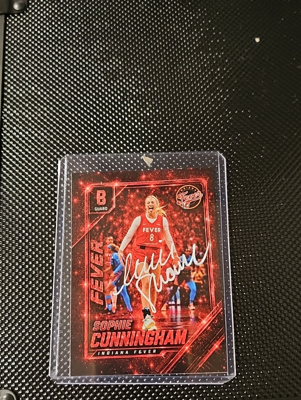 Sophie Cunningham Indiana Fever Basketball Trading Card - Red SWAU CERTIFIED